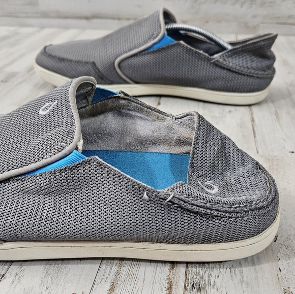 Olukai Nohea Mesh Slip On Loafer Shoes - Picture 4 of 9